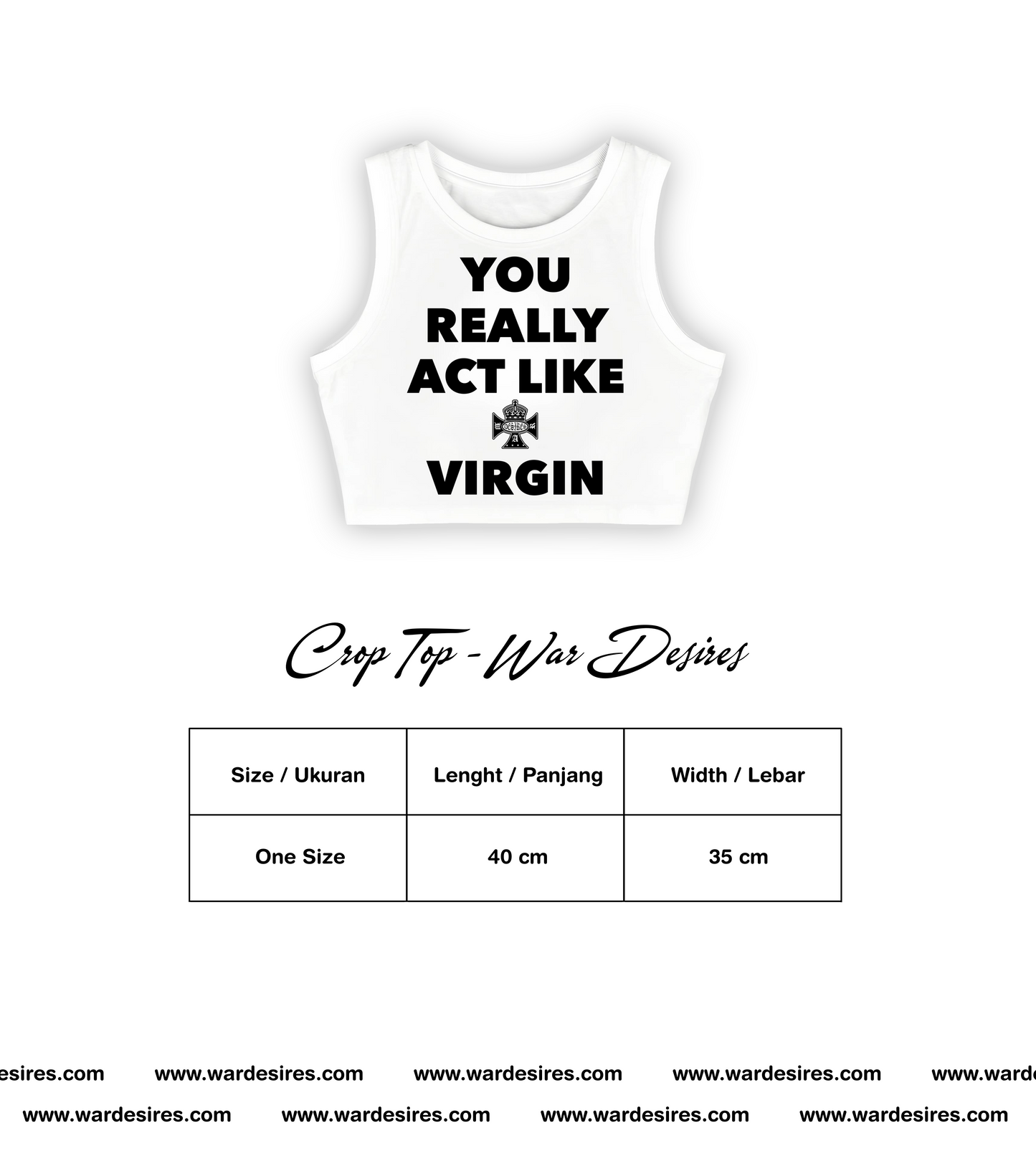 Crop Top - War Desires