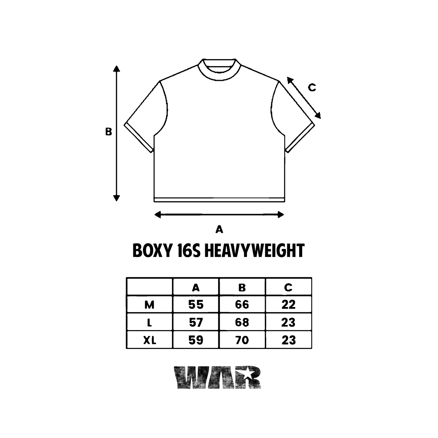 White Shirt Heavy Weight 16s - War Desires