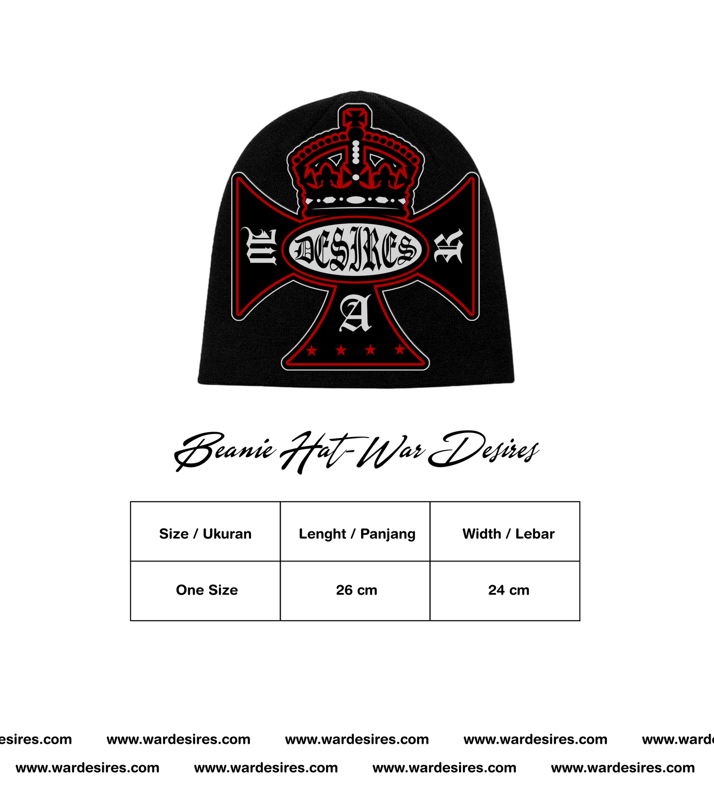 Beanie Hat - War Desires
